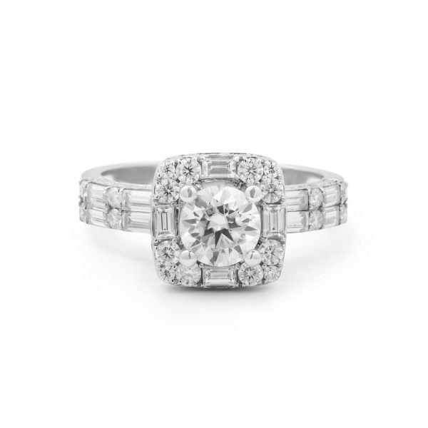 Nhẫn Nữ Little Square Halo 3069 - Hình ảnh 2