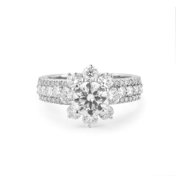 Nhẫn Nữ Pave Luminous Flower 3085 - Hình ảnh 2
