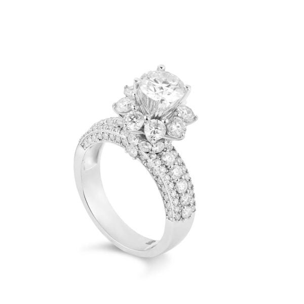 Nhẫn Nữ Pave Luminous Flower 3085
