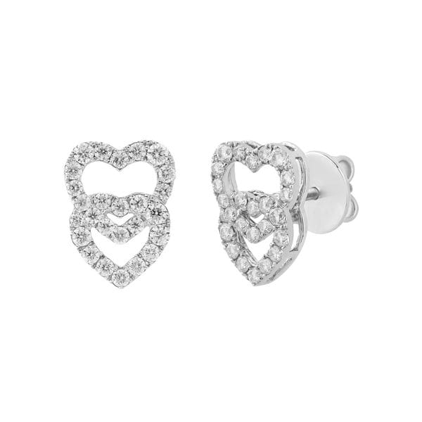 Khuyên Tai Nữ Double Heart 2985