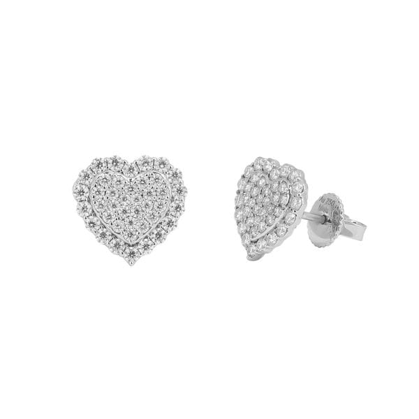 Khuyên Tai Nữ Heart Cluster 2386