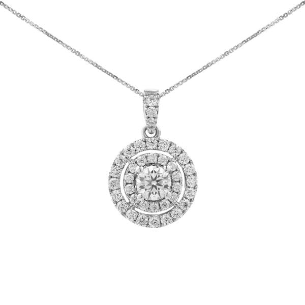 Mặt Dây Chuyền Nữ Round Halo 3156