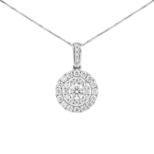 Mặt Dây Chuyền Nữ Round Halo 3157