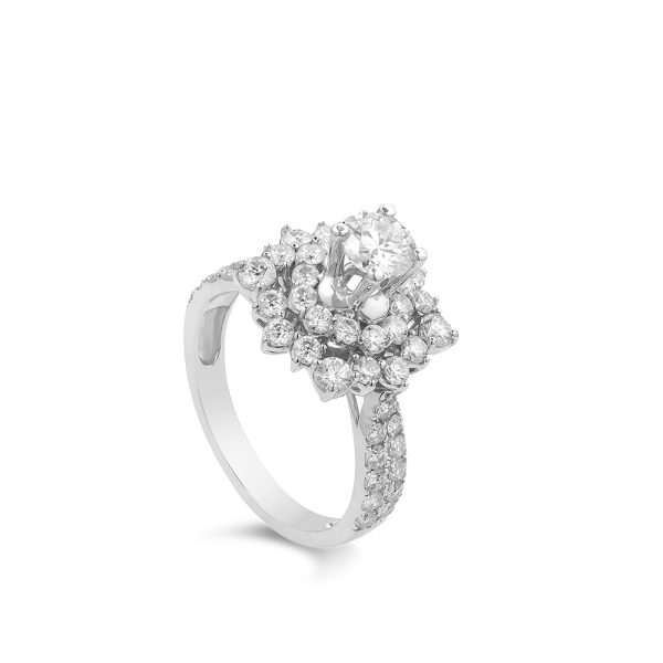 Nhẫn Nữ Square Flower 3086