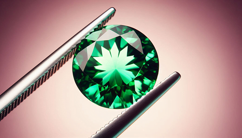 kim cương moissanite xanh lá