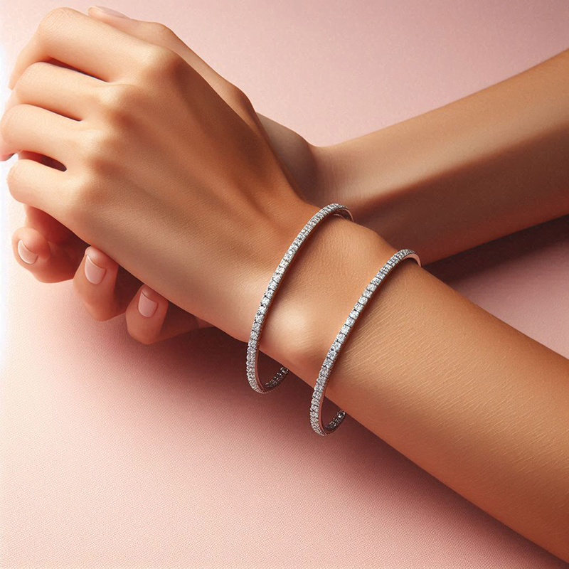 Lắc tay tennis: Cách chọn và bảo quản 3 Lắc tay tennis moissanite