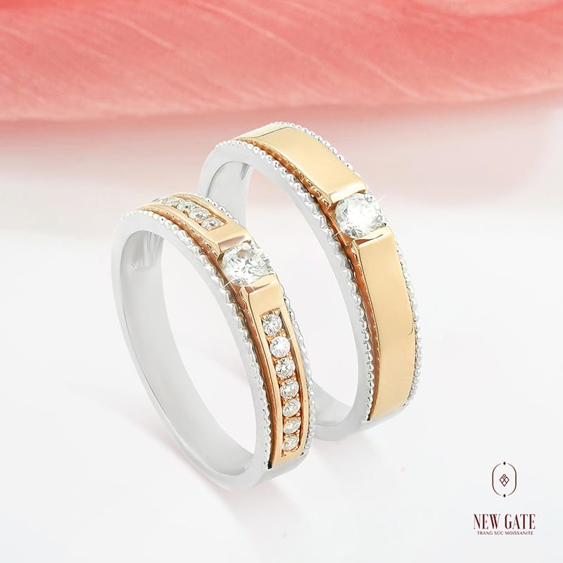 Top 20 mẫu nhẫn cưới đẹp được săn đón nhất mùa cưới 2024 18 Cặp nhẫn cưới tinh tế