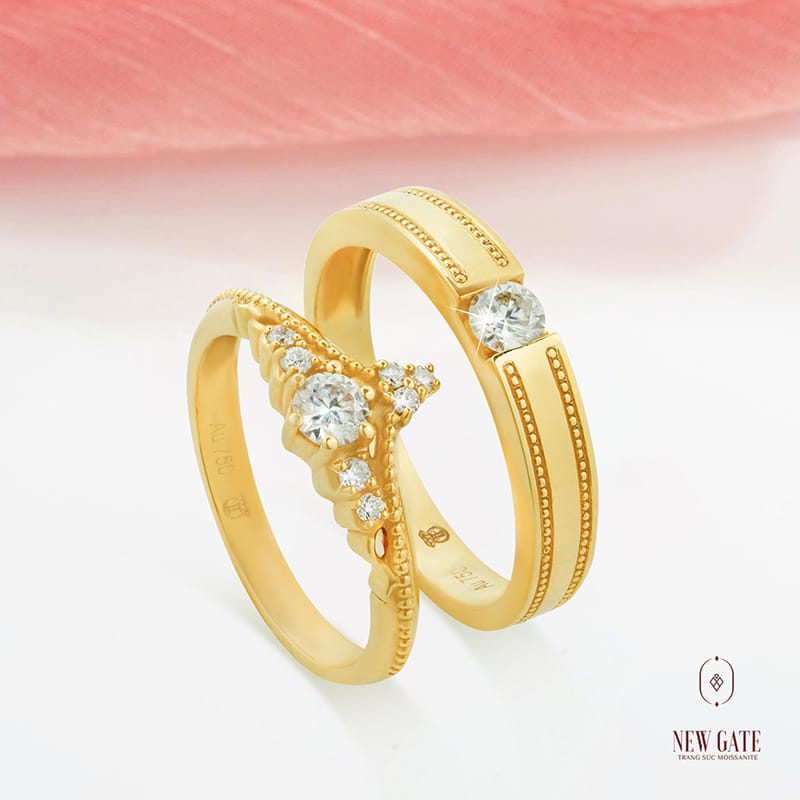 Top 20 mẫu nhẫn cưới đẹp được săn đón nhất mùa cưới 2024 6 Cặp nhẫn cưới cổ điển