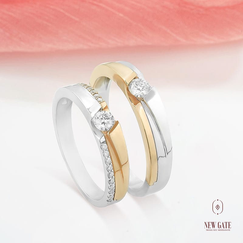 Top 20 mẫu nhẫn cưới đẹp được săn đón nhất mùa cưới 2024 10 Cặp nhẫn cưới phá cách
