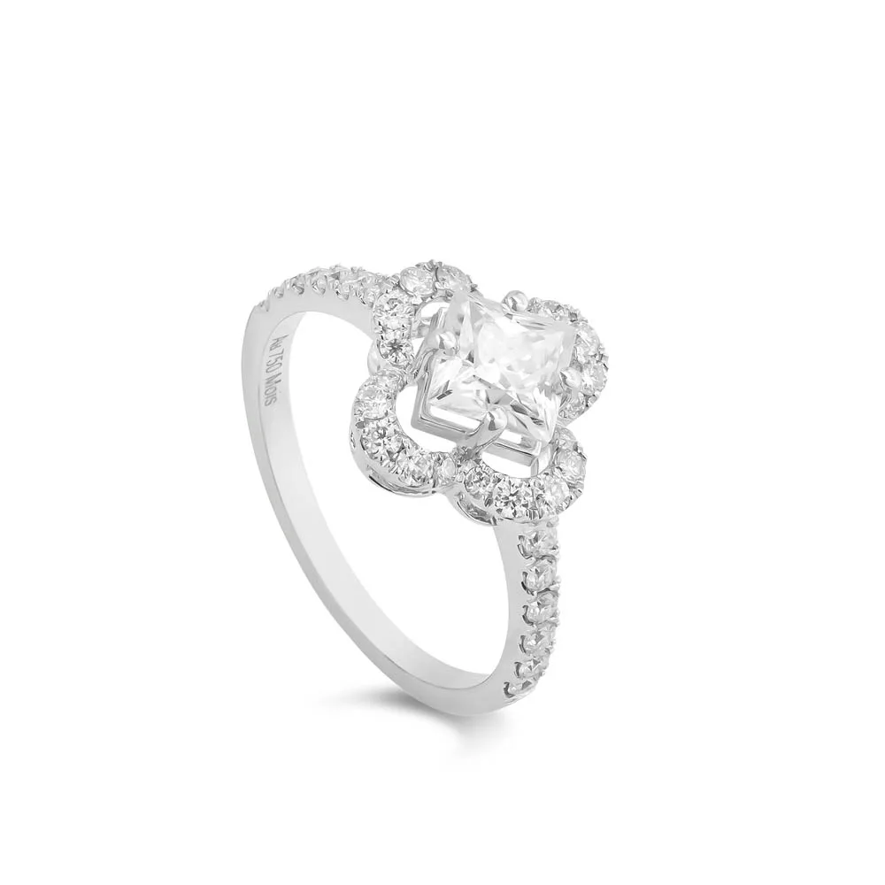 Nhẫn Nữ Flower Halo 3571