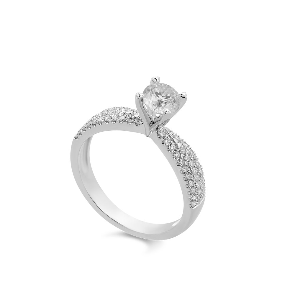 Ổ Nhẫn Kim Cương Nữ Solo Shine 4192 1 Ổ Nhẫn Kim Cương Nữ Solo Shine 4192