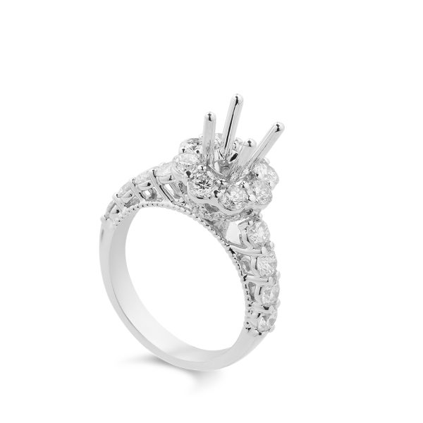 Ổ Nhẫn Kim Cương Nữ Dewy Bloom 4186