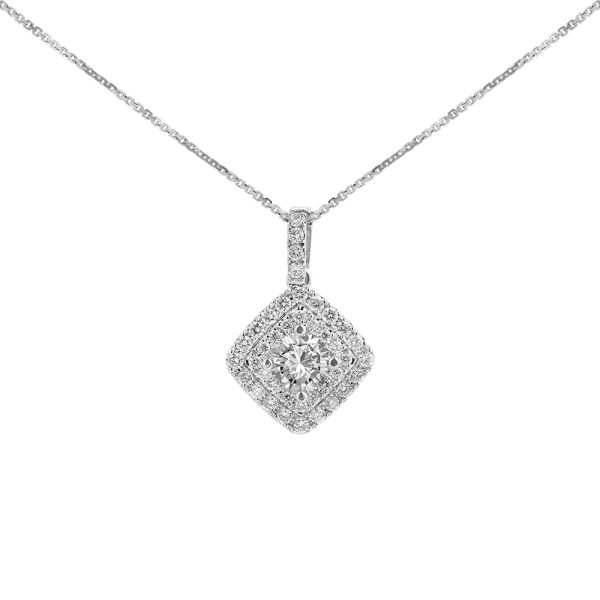 Dây Chuyền Kim Cương Nữ Diamond Rhombus 4150