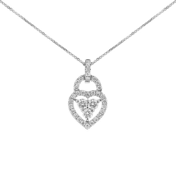 Dây Chuyền Kim Cương Nữ Heart Charm 4149