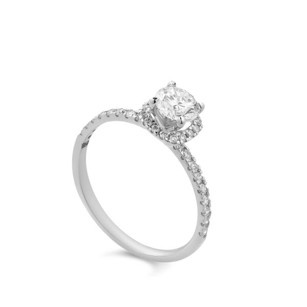 Nhẫn Kim Cương Nữ Éclat Carré 4175