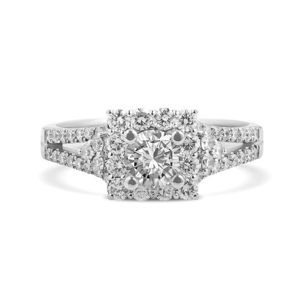 Nhẫn Kim Cương Nữ Halo Elegance 4138