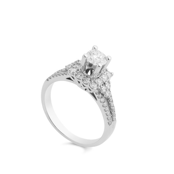 Nhẫn Kim Cương Nữ Halo Elegance 4138