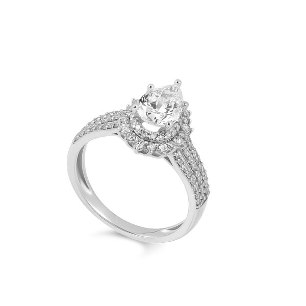 Nhẫn Kim Cương Nữ Royal Tear 4128