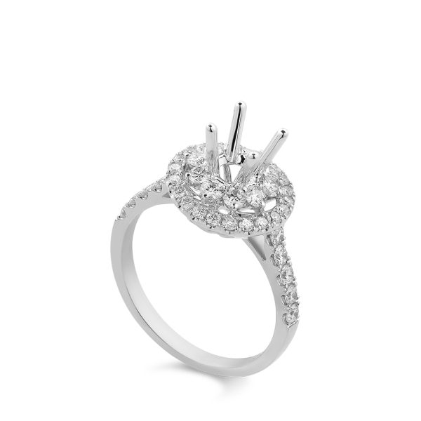 Ổ Nhẫn Kim Cương Nữ Fleur Halo 4191