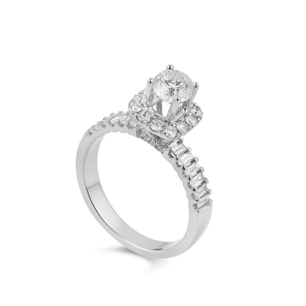 Ổ Nhẫn Kim Cương Nữ Pristine Halo 4116
