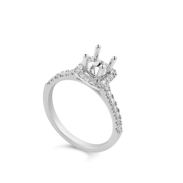 Ổ Nhẫn Kim Cương Nữ Pure Square 4181