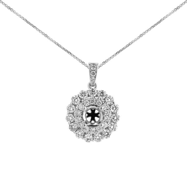Ổ Mặt Dây Chuyền Kim Cương 4227 - Hình ảnh 2