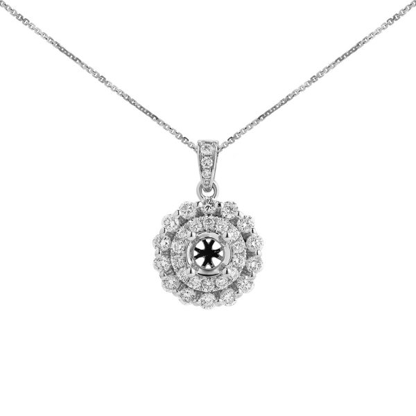 Ổ Mặt Dây Chuyền Kim Cương 4228 - Hình ảnh 2