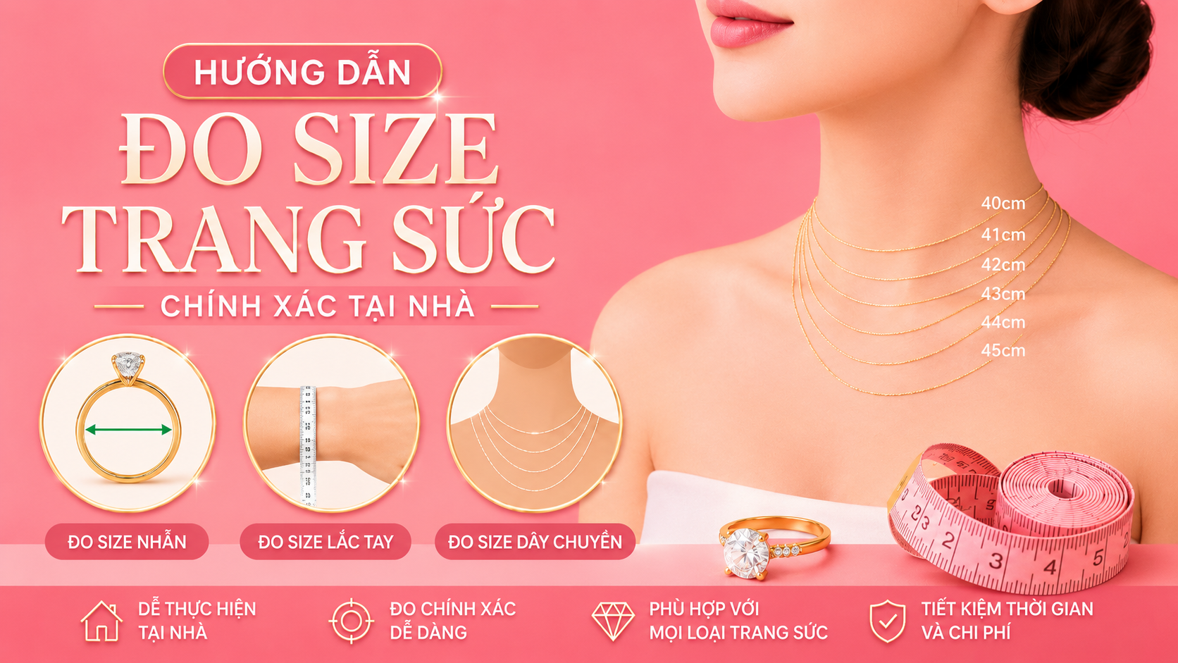 Huong Dan Do Size 1 Hướng Dẫn Đo Size Trang Sức Chính Xác Tại Nhà | New Gate Jewelry